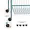 NEX™ Blue Large 3-Tier Rolling Basket Stand with Shelves & Wheels
